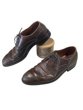 Allen Edmonds Montgomery Brown Moc Toe Lace Up Blucher Men’s Size 9.5 -Preppy